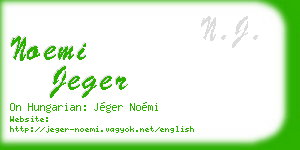 noemi jeger business card